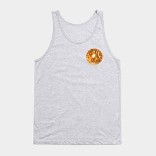 Small Cat on Gold Tank Top